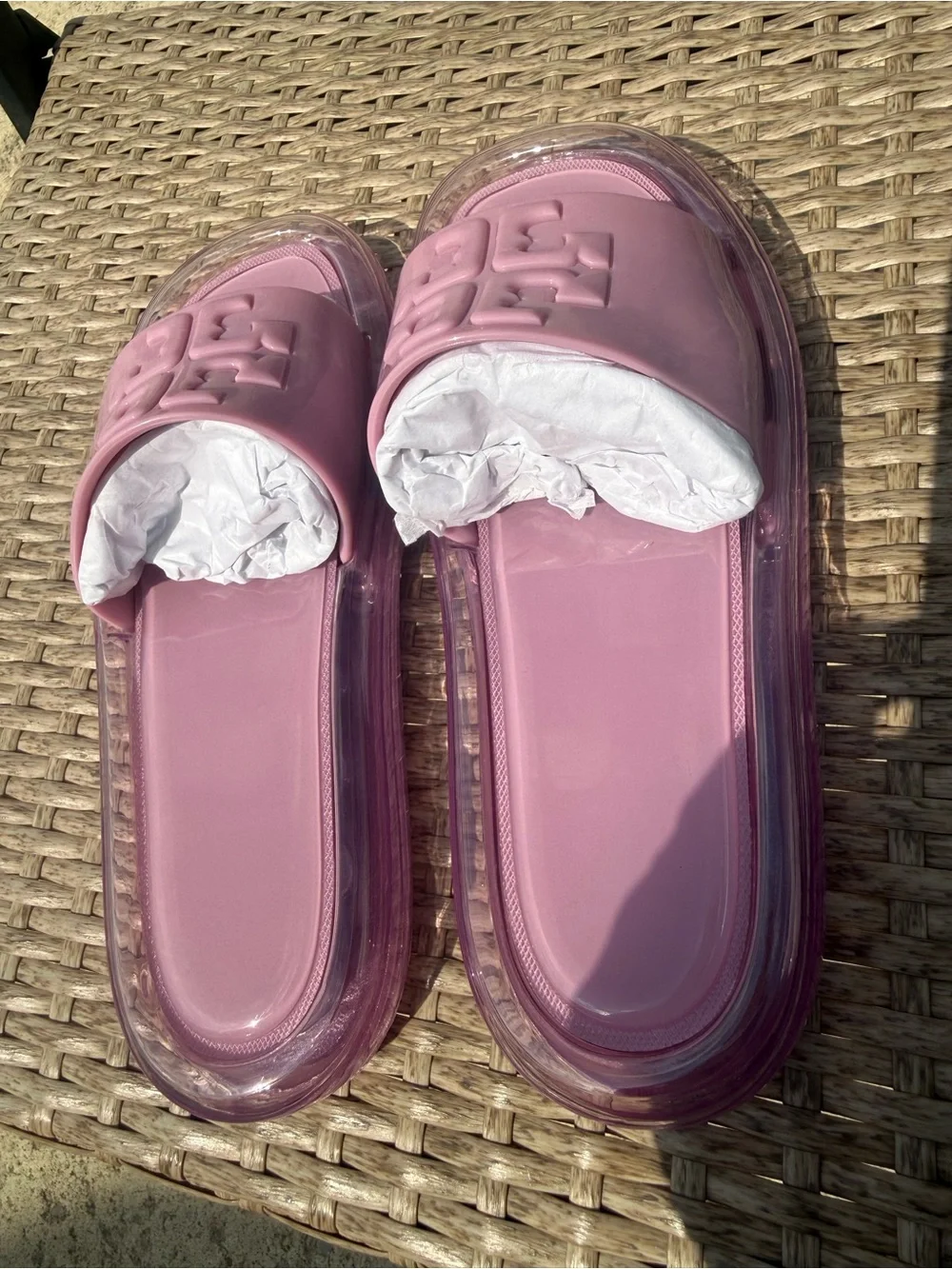 Tory Burch Violet Purple Bubble Jelly Slide Sandal